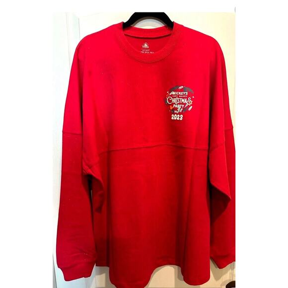 2023 Disney Mickey's Very Merry Christmas Party Adult Spirit Jersey Size M NEW - Picture 2 of 5